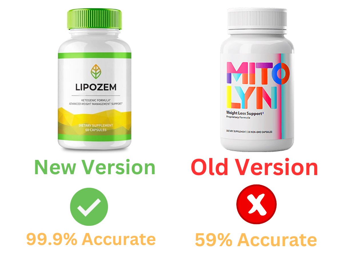 Comparison of Lipozem and Mitolyn weight loss supplements highlighting key ingredients, benefits, and pricing details.