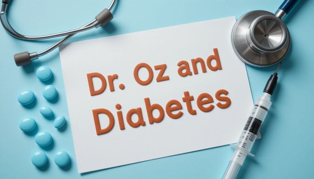 Dr. Oz discussing diabetes management, including diet tips, supplements, and lifestyle changes to regulate blood sugar naturally.